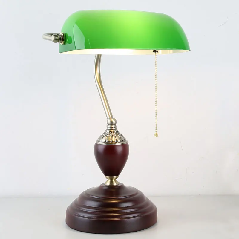 Old Shanghai vintage wooden base green glass bank table lamp for coffee shop study bedroom bedside 110V 220V 90-260V 065
Old Shanghai vintage wooden base green glass bank table lamp for coffee shop study bedroom bedside 110V 220V 90-260V 065