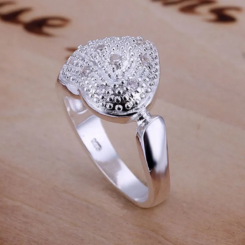 Кольцо с серебряным покрытием кольцо из стерлингового серебра-Ювелирное