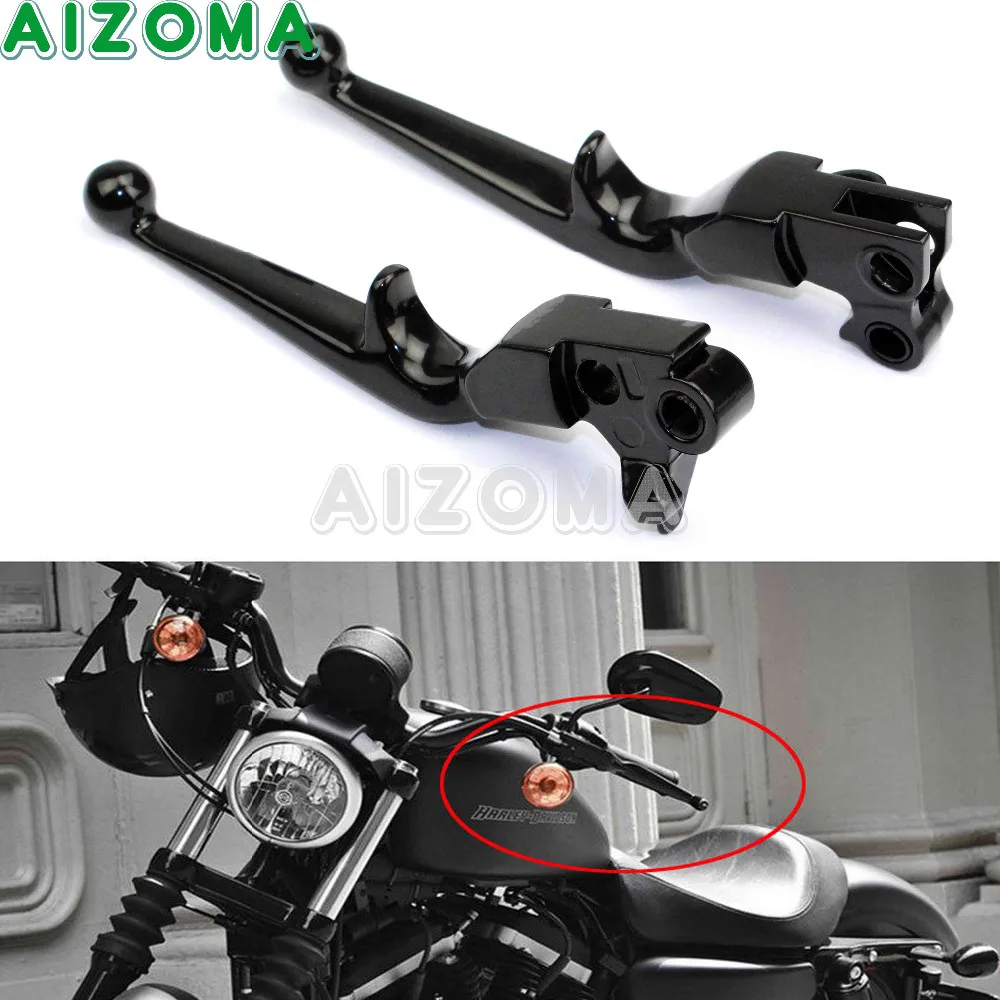 1 пара рычагов сцепления ручного тормоза мотоцикла для Harley Dyna Sportster XL883 XL1200 Softail Fat