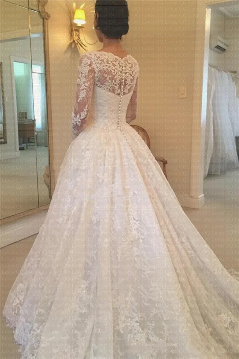 2019 Latest Hot Sale Scoop Neck A-line Vestido De Noiva Appliques Lace Bridal Wedding Dress
2019 Latest Hot Sale Scoop Neck A-line Vestido De Noiva Appliques Lace Bridal Wedding Dress