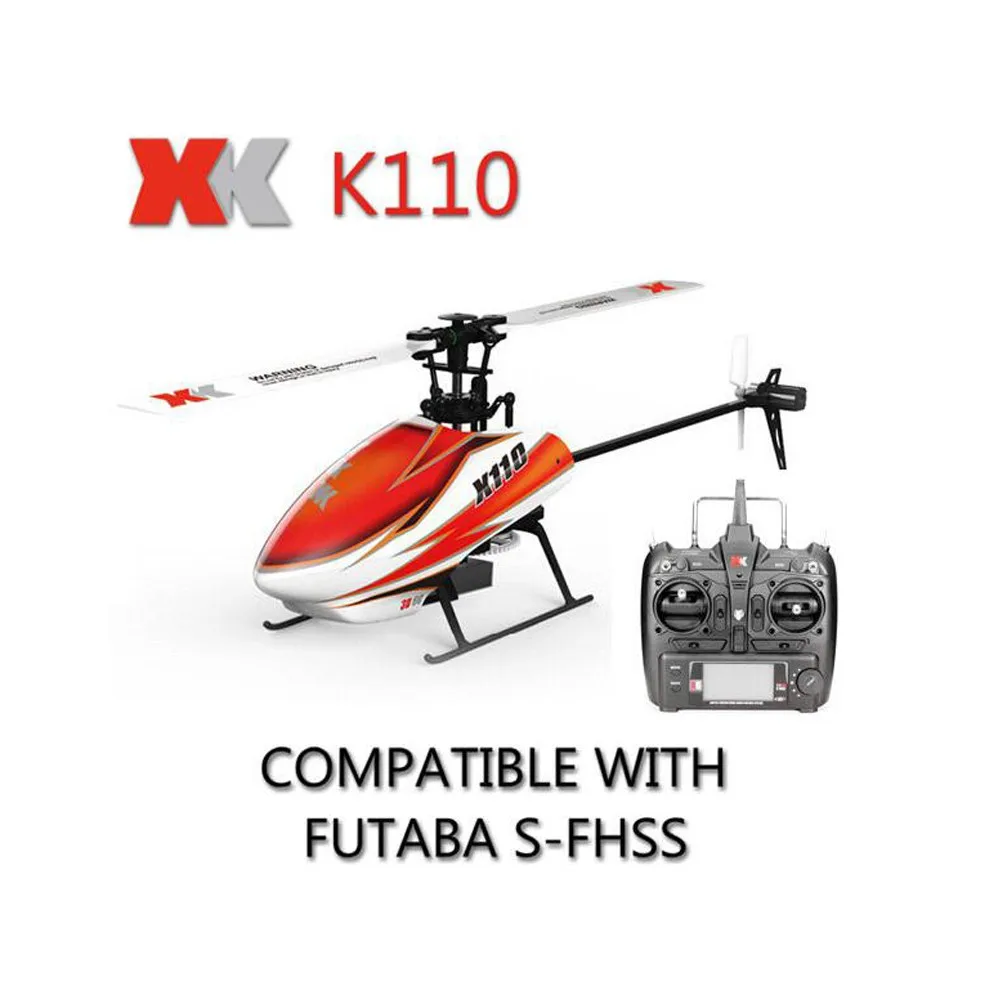 Вертолет XK K110 6CH бесколлекторный с системой 3D 6G RTF WLtoys V977, совместим с FUTABA S-FHSS
Вертолет XK K110 6CH бесколлекторный с системой 3D 6G RTF WLtoys V977, совместим с FUTABA S-FHSS