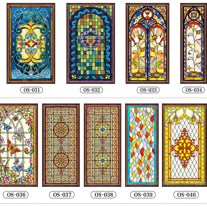 Colored Church frosted window film glass sticker Static Cling Custom stained privacy bathroom self-adhesive door Decorative film
Colored Church frosted window film glass sticker Static Cling Custom stained privacy bathroom self-adhesive door Decorative film