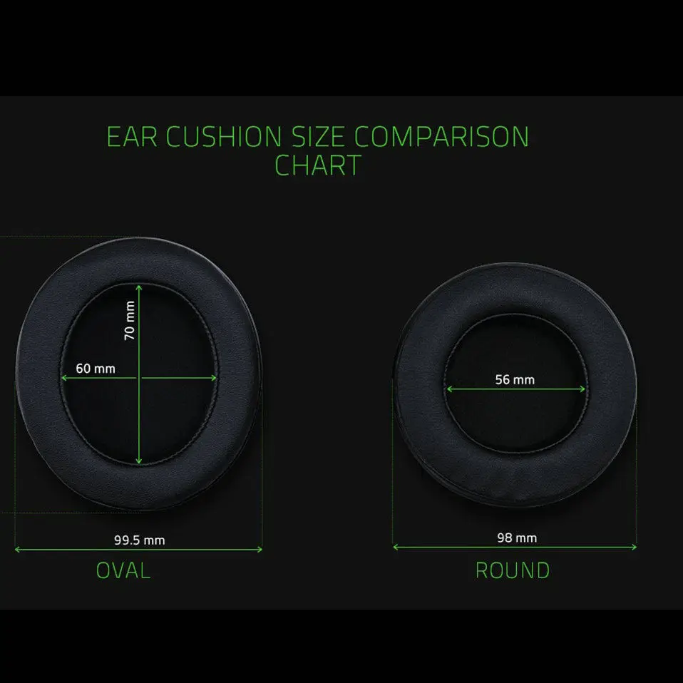 Овальные круглые амбушюры для Razer Kraken 7,1 Pro Chroma V2, Игровая USB-гарнитура, наушники
Овальные круглые амбушюры для Razer Kraken 7,1 Pro Chroma V2, Игровая USB-гарнитура, наушники
