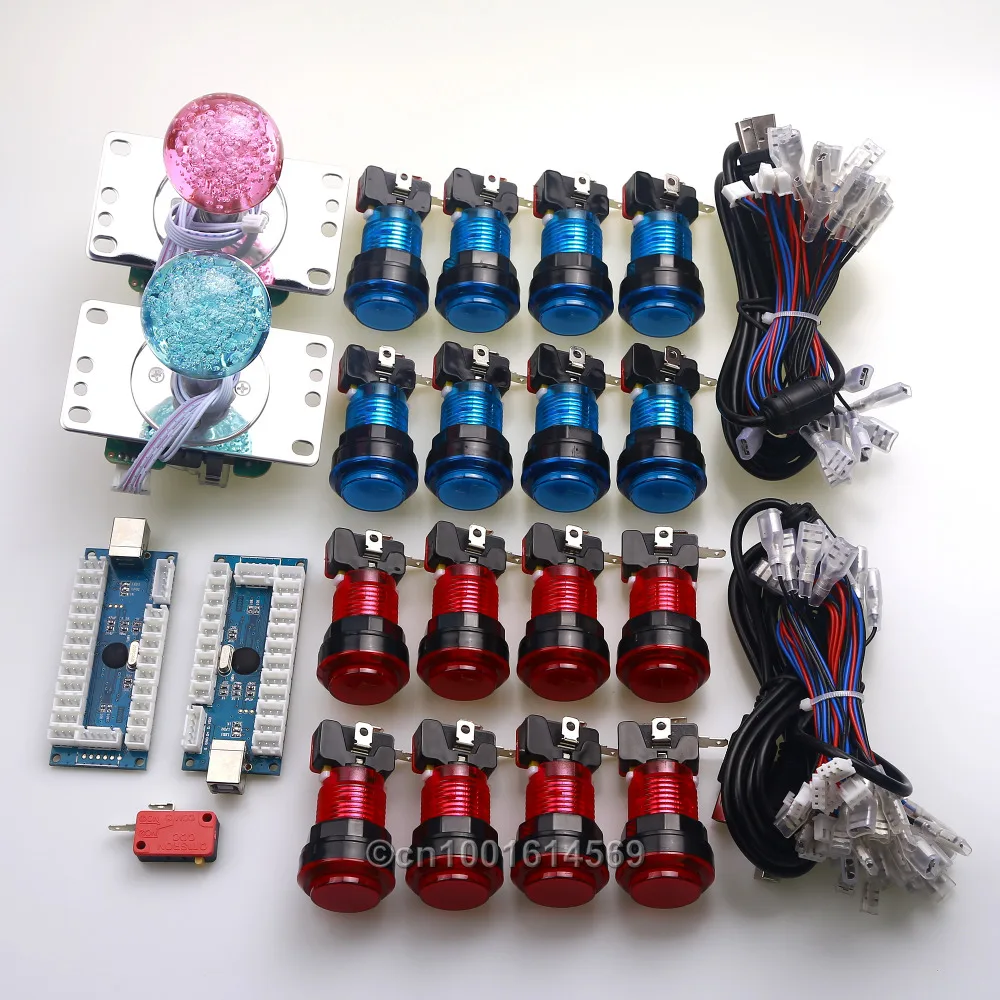 Arcade DIY Kits Parts MAME USB Encoder + 2 x LED 4/8 Way Joystick + 16x LED Illuminated Push Button For Raspberry PI Retropie 3B
Arcade DIY Kits Parts MAME USB Encoder + 2 x LED 4/8 Way Joystick + 16x LED Illuminated Push Button For Raspberry PI Retropie 3B