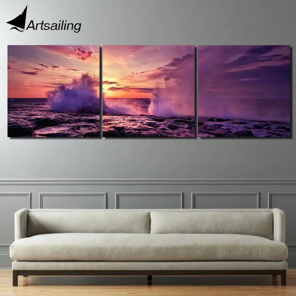 3 piece Printed seascape sunset sea wave glowing Painting Canvas living room decoration wall pictures Free shipping/up-1276B
3 piece Printed seascape sunset sea wave glowing Painting Canvas living room decoration wall pictures Free shipping/up-1276B