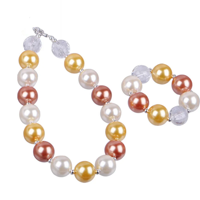 2015 New Beautiful DIY Chunky Pearl Beads Necklace Bracelet Sets Kids Colorful Kids/Girls/Children Bubblegum Jewelry Sets
2015 New Beautiful DIY Chunky Pearl Beads Necklace Bracelet Sets Kids Colorful Kids/Girls/Children Bubblegum Jewelry Sets