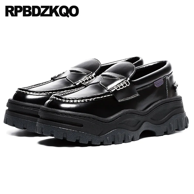 Red Wine Genuine Leather Loafers Thick Sole Black Creepers Muffin Vintage Women Oxfords Shoes Harajuku Elevator Platform Patent
Red Wine Genuine Leather Loafers Thick Sole Black Creepers Muffin Vintage Women Oxfords Shoes Harajuku Elevator Platform Patent