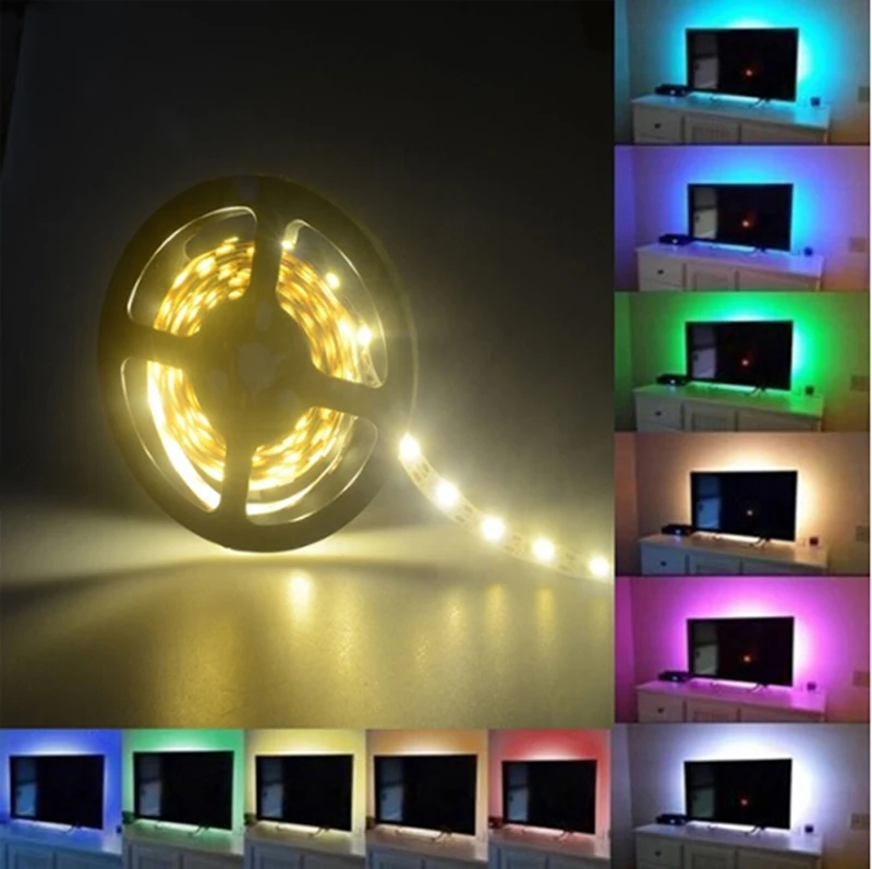 5V 50CM 1M USB Cable Power SMD 3528 Christmas Desk Decor Lamp Tape LED Strip Light Lamp For TV Background Lighting
5V 50CM 1M USB Cable Power SMD 3528 Christmas Desk Decor Lamp Tape LED Strip Light Lamp For TV Background Lighting