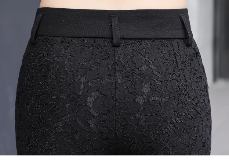 Summer Spring 2019 Korean Style Women Black Lace Patchwork Hollow Out Lace Flare Pants , Office Woman Female High Waist Trousers
Summer Spring 2019 Korean Style Women Black Lace Patchwork Hollow Out Lace Flare Pants , Office Woman Female High Waist Trousers