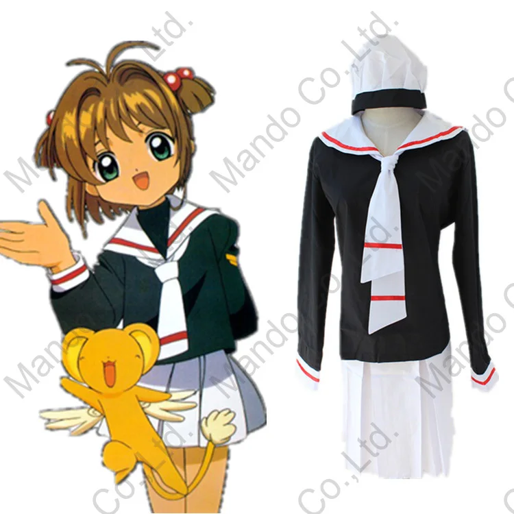 Free shipping Card Captor Sakura costumes Cardcaptor Sakura cosplay costumes sailor suit uniforms (top+skirts+hats+Tie)
Free shipping Card Captor Sakura costumes Cardcaptor Sakura cosplay costumes sailor suit uniforms (top+skirts+hats+Tie)