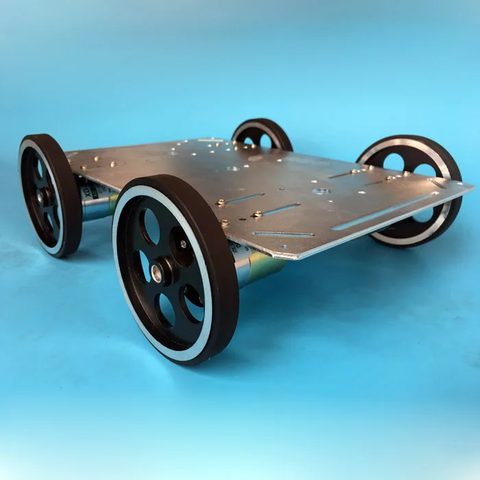 DIY Smart RC робот автомобиль шасси 4WD 37 мм Двигатель с металлическим колесом для Arduino