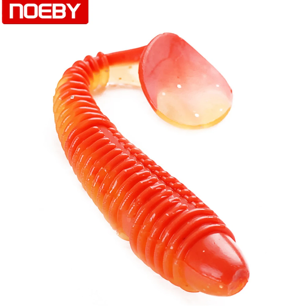 NOEBY T tail мягкая рыболовная приманка Grubs Para Pesca нить Tail личинка силиконовая Isca