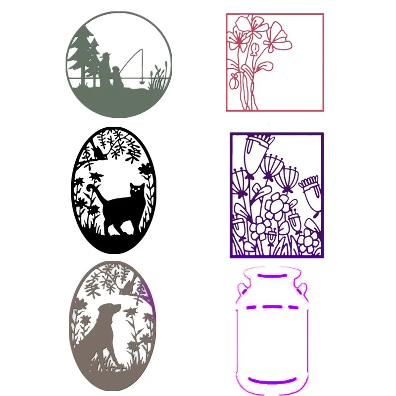 Circle Fishing Oval Cat Dog Silhouette Flowers Frame New 2019 Metal Cutting Dies for DIY Scrapbooking Paper Cards Dies Crafts
Circle Fishing Oval Cat Dog Silhouette Flowers Frame New 2019 Metal Cutting Dies for DIY Scrapbooking Paper Cards Dies Crafts