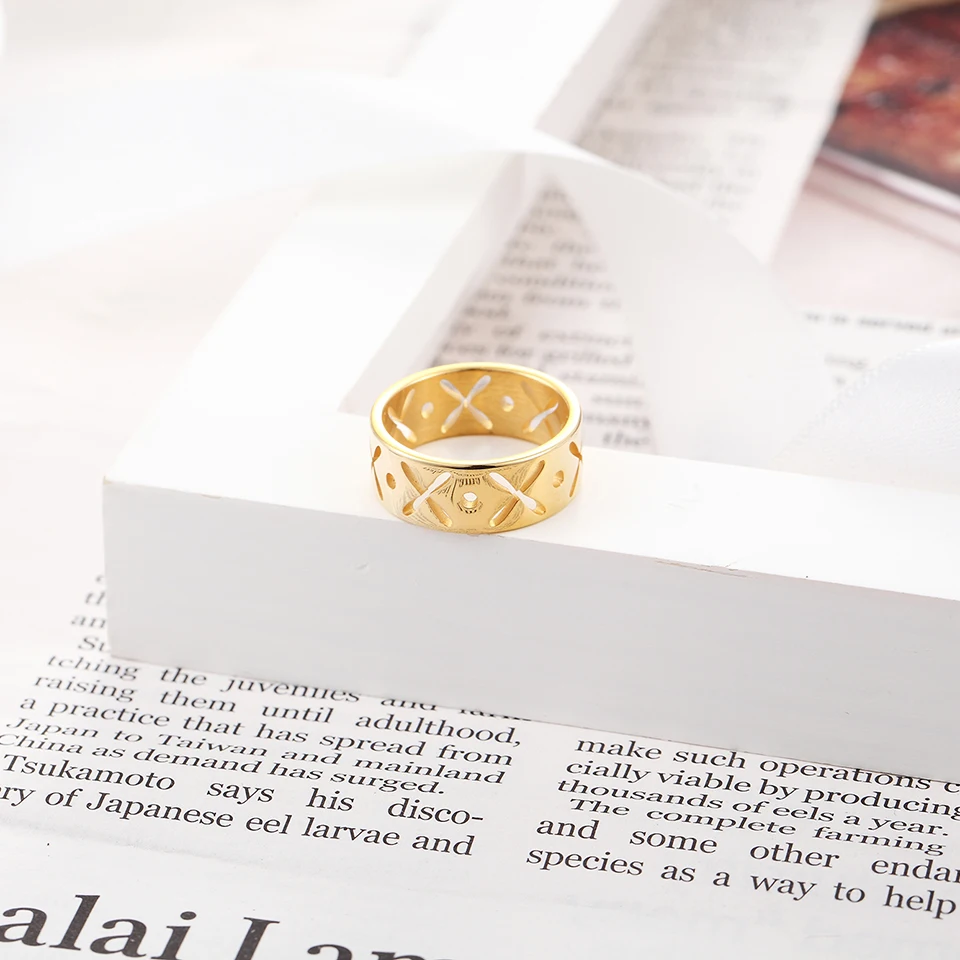 BORASI Punk Ring X Shape Ring Gold-Color Stainless Steel Wedding Engagement Rings For Woman Valentine's Gift Fashion Jewelry
BORASI Punk Ring X Shape Ring Gold-Color Stainless Steel Wedding Engagement Rings For Woman Valentine's Gift Fashion Jewelry