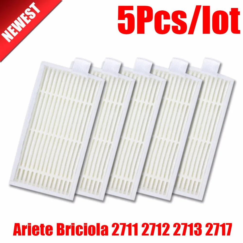5Pcs dust hepa filter replacement for Ariete Briciola 2711 2712 2713 2717 Robot Vacuum Cleaner Robotisc Parts
5Pcs dust hepa filter replacement for Ariete Briciola 2711 2712 2713 2717 Robot Vacuum Cleaner Robotisc Parts
