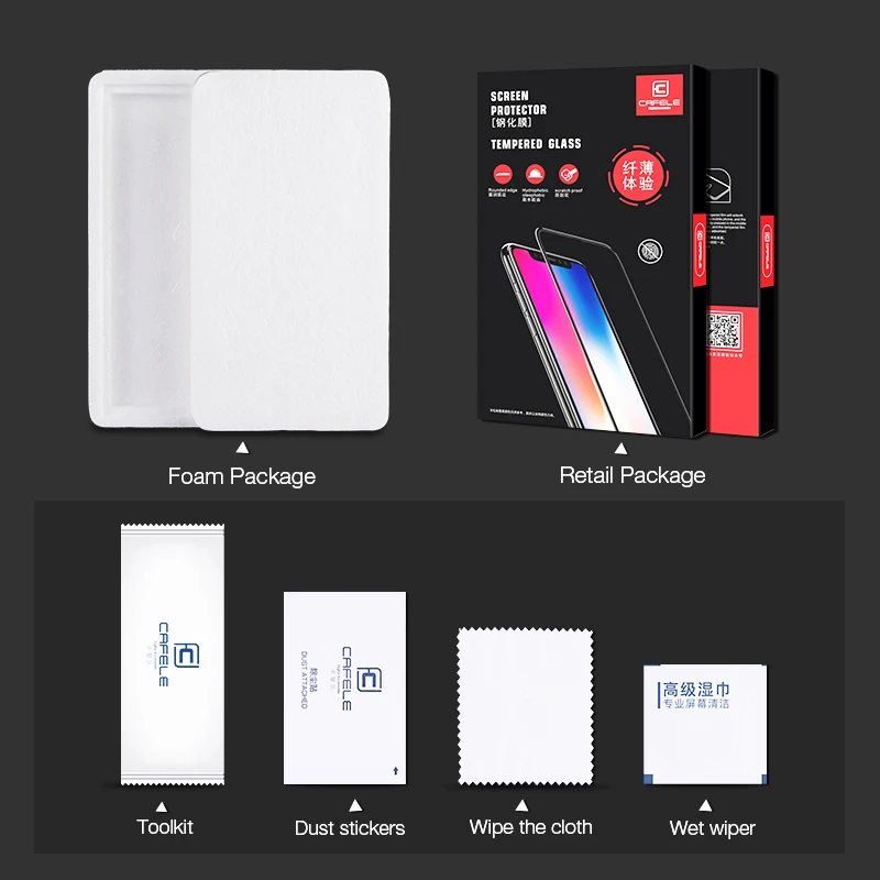 CAFELE Screen Protector for Xiaomi mi MI 9 9t pro 8 5X A1 mix 2 2S Redmi Note 7 8 k20 Pro Tempered Glass HD Protective Glass Fil
CAFELE Screen Protector for Xiaomi mi MI 9 9t pro 8 5X A1 mix 2 2S Redmi Note 7 8 k20 Pro Tempered Glass HD Protective Glass Fil