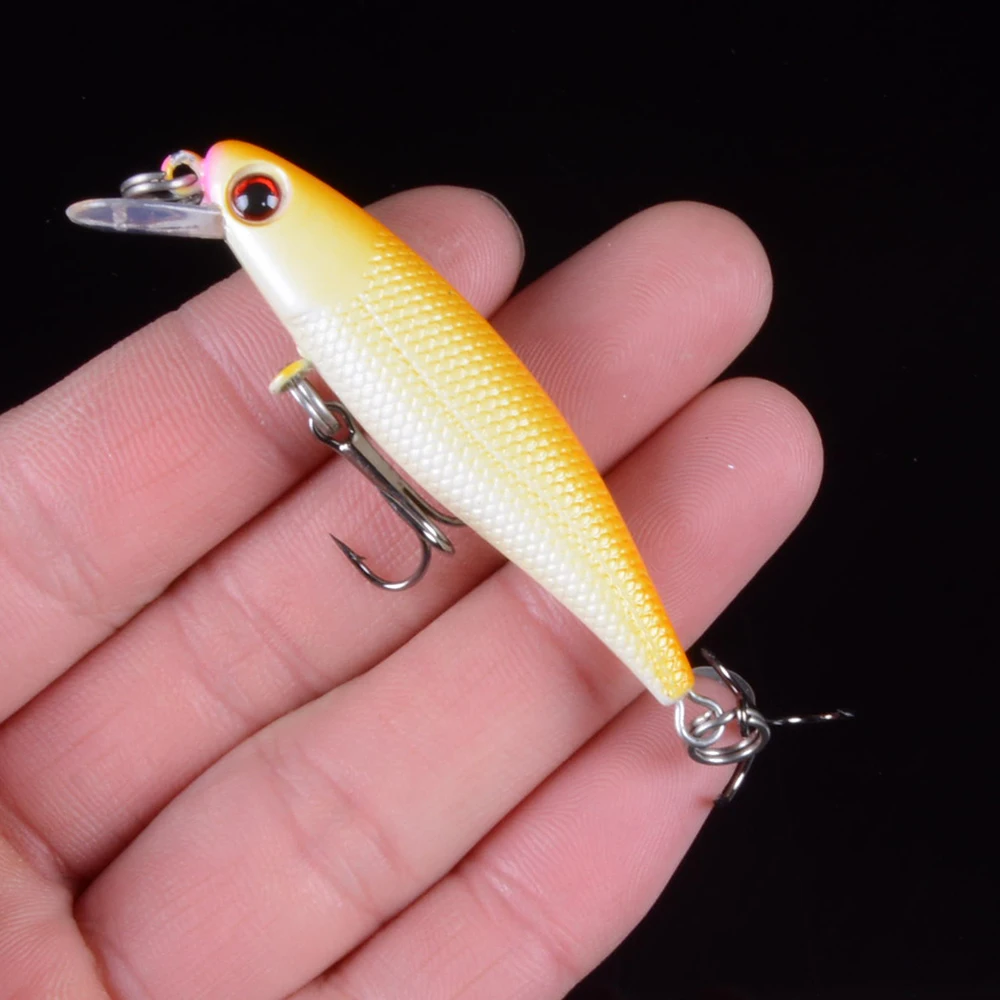 1pcs 6.5cm/4.5g Minnow Fishing Lure 3D Eyes Crankbait Wobblers Artificial Plastic Hard Bait peche Fishing Tackle
1pcs 6.5cm/4.5g Minnow Fishing Lure 3D Eyes Crankbait Wobblers Artificial Plastic Hard Bait peche Fishing Tackle