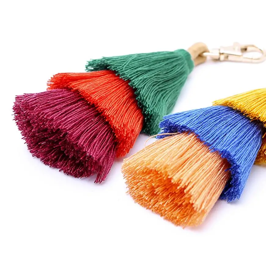 1pc Cotton Tassels Key Chain Handmade 15cm Length For Women Bag Car Hanging Pendant Key Ring jewelry Bohemian
1pc Cotton Tassels Key Chain Handmade 15cm Length For Women Bag Car Hanging Pendant Key Ring jewelry Bohemian