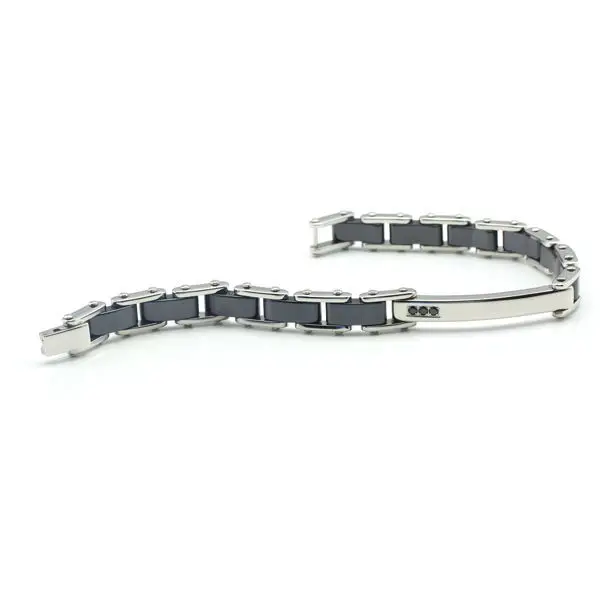 Wedding Anniversary Gift Black CZ Stones 316L Stainless Steel High-tec Ceramic Bracelet Anti-allergic For Women CE014B
Wedding Anniversary Gift Black CZ Stones 316L Stainless Steel High-tec Ceramic Bracelet Anti-allergic For Women CE014B