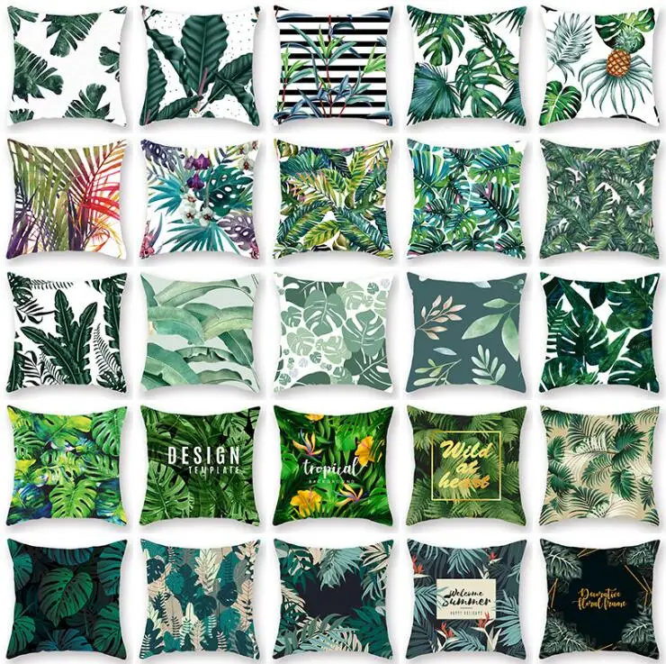 Hot Selling Pillow cover Tropical green plants Luxury Printing Square Zippered Pillow Sham Personalized Pillowcase
Hot Selling Pillow cover Tropical green plants Luxury Printing Square Zippered Pillow Sham Personalized Pillowcase