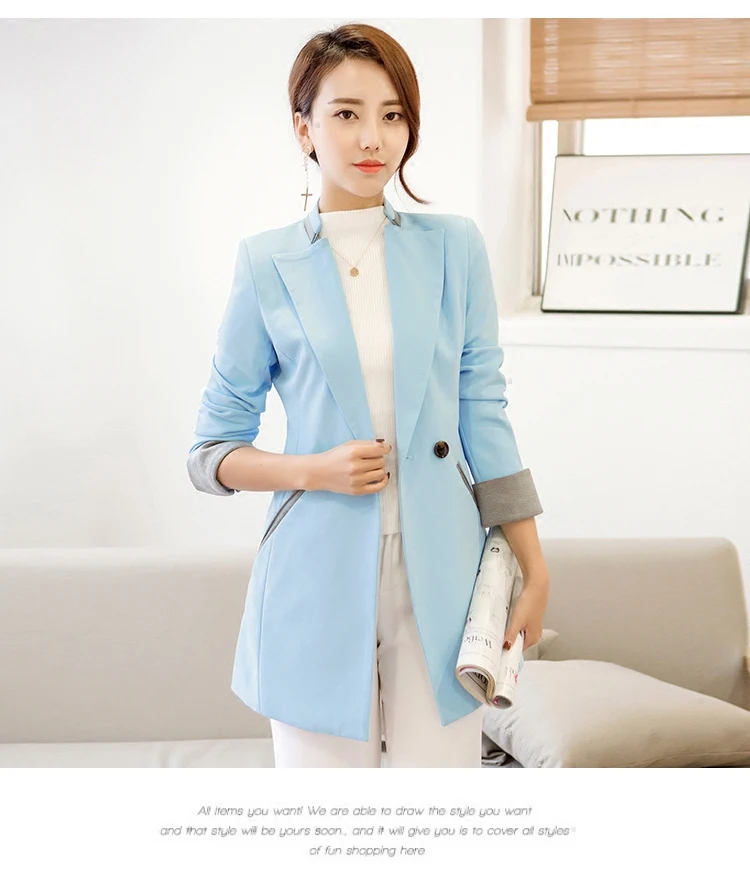 Spring Women Slim Blazer Coat 2018 New Fashion Casual Jacket long blazers for women Ladies Blazers Work Wear
Spring Women Slim Blazer Coat 2018 New Fashion Casual Jacket long blazers for women Ladies Blazers Work Wear