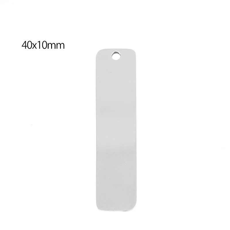 40x10mm Stainless Steel Blanks Bar Rectangle Pendant Blank Metal Tag Plates For Engraving Mirror Polished Wholesale 50pcs
40x10mm Stainless Steel Blanks Bar Rectangle Pendant Blank Metal Tag Plates For Engraving Mirror Polished Wholesale 50pcs