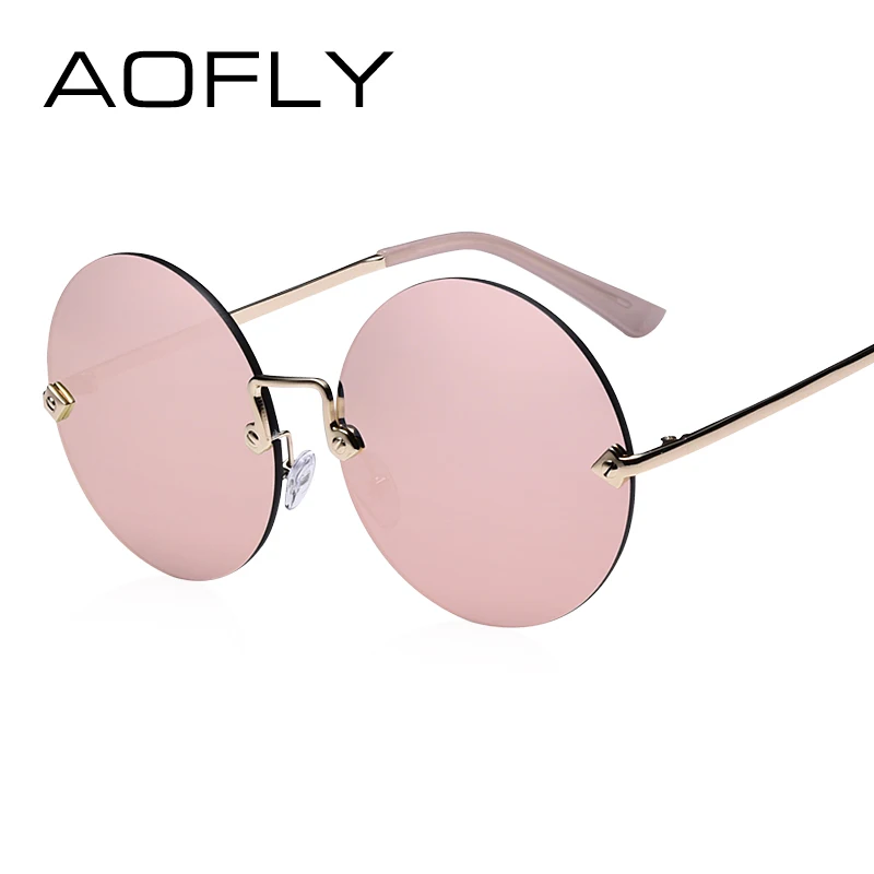 AOFLY Round Rimless Sunglasses Women Vintage Sun Glasses Women Female Brand Design Mirrored Lens UV400 Glasses lunette de soleil
AOFLY Round Rimless Sunglasses Women Vintage Sun Glasses Women Female Brand Design Mirrored Lens UV400 Glasses lunette de soleil