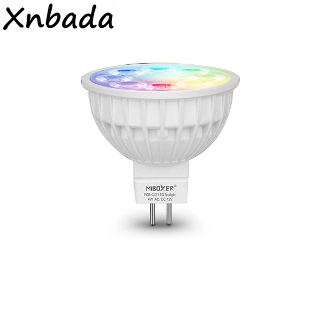 MiBoxer 2.4G Led Bulb,4W MR16 RGB+CCT LED Spotlight Led Lamp Smart Wireless FUT089 B8 B4 T4 WIFI IB0X Remote Controller
MiBoxer 2.4G Led Bulb,4W MR16 RGB+CCT LED Spotlight Led Lamp Smart Wireless FUT089 B8 B4 T4 WIFI IB0X Remote Controller
