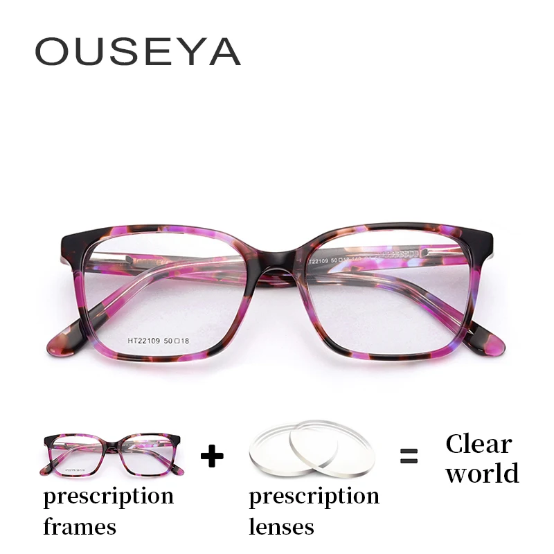 Acetate Prescripion Glasses Photochromic Hyperopic Then Myopic Transition Blue Light Reading Computer Glasses Women #HT22109
Acetate Prescripion Glasses Photochromic Hyperopic Then Myopic Transition Blue Light Reading Computer Glasses Women #HT22109