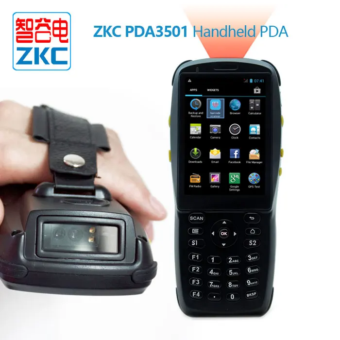 Промышленный Портативный прочный сканер штрих-кода PDA Android RFID считыватель с 3G