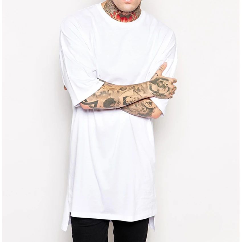 Hip Hop Style Clothing Mens Casual Long Sleeve T Shirt Irregular Hem Extended Length Tees Side Split Solid Streetwear Tops Tee
Hip Hop Style Clothing Mens Casual Long Sleeve T Shirt Irregular Hem Extended Length Tees Side Split Solid Streetwear Tops Tee