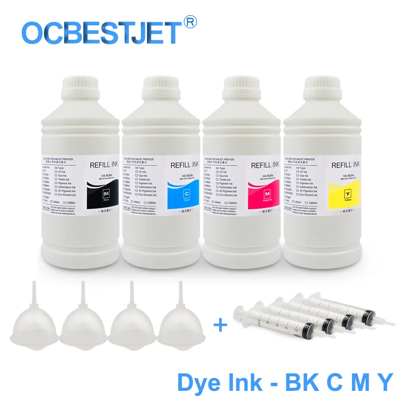 4x1000ML Universal Dye Ink Refill Ink Kit For Epson L100 L110 L120 L210 L300 L355 L350 L550 L555 Stylus Pro 4400 7400 9400 B300
4x1000ML Universal Dye Ink Refill Ink Kit For Epson L100 L110 L120 L210 L300 L355 L350 L550 L555 Stylus Pro 4400 7400 9400 B300