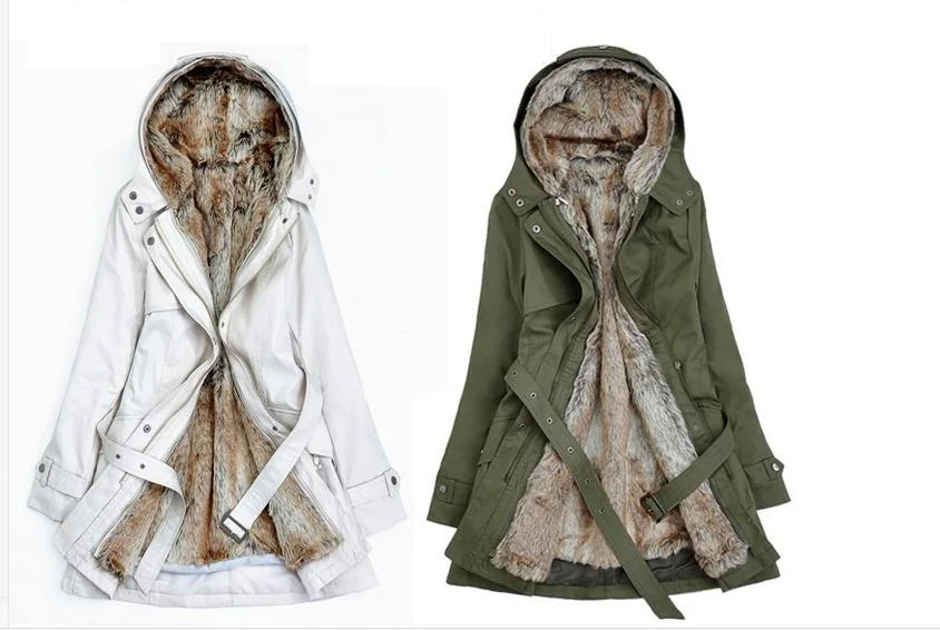 Fashion Faux Fur Lining Women Fur Hoodies Ladies Coats Winter Warm Long Coat Jacket Cotton Clothes Thermal Parkas Coats
Fashion Faux Fur Lining Women Fur Hoodies Ladies Coats Winter Warm Long Coat Jacket Cotton Clothes Thermal Parkas Coats