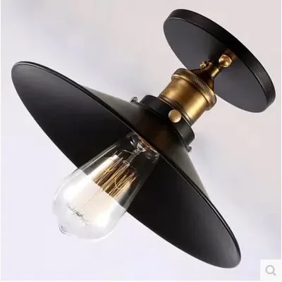 60W American Country Loft Style Edison Vintage Ceiling Lamp Light With Black Lampshade Indoor Lighting
60W American Country Loft Style Edison Vintage Ceiling Lamp Light With Black Lampshade Indoor Lighting