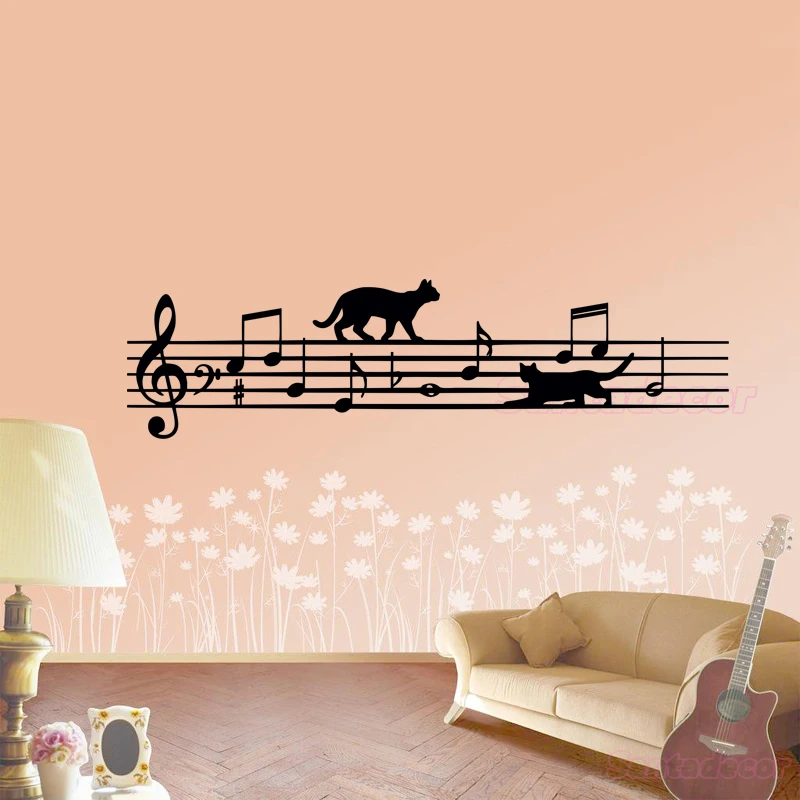Stickers Design Funny cat-music-pentagram Vinyl wall decals Removable Wall Art Wall Decor For Living Room Home Decor Wall poster
Stickers Design Funny cat-music-pentagram Vinyl wall decals Removable Wall Art Wall Decor For Living Room Home Decor Wall poster