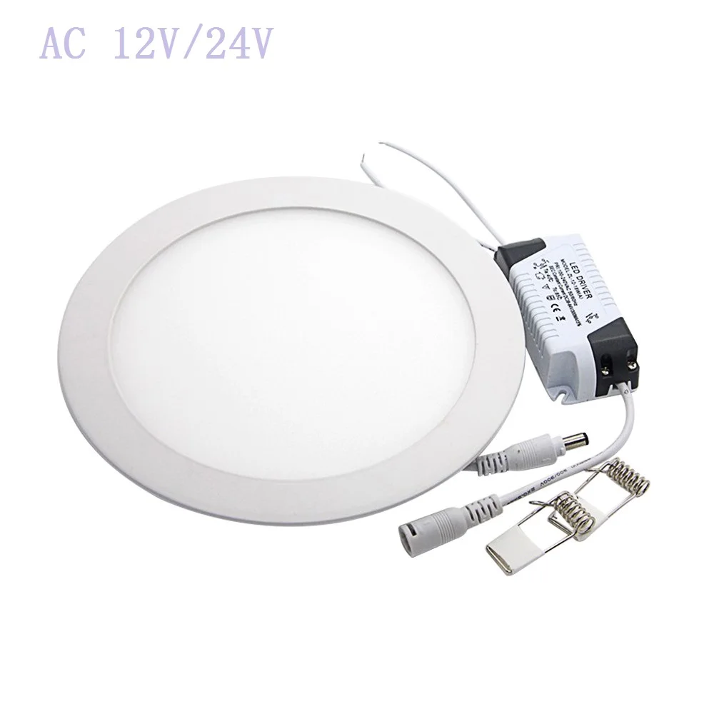 AC 12V/24V LED Downlight 3W- 25W Round Ultrathin SMD 2835 Power Driver Ceiling Panel Lights Cool/Natural/Warm White +Driver
AC 12V/24V LED Downlight 3W- 25W Round Ultrathin SMD 2835 Power Driver Ceiling Panel Lights Cool/Natural/Warm White +Driver