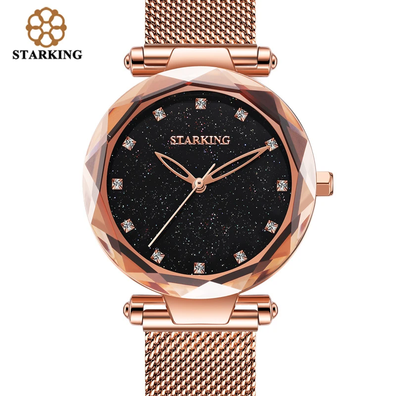 STARKING 30m Waterproof Rose Gold Watch Women Quartz Watches Steel Ladies Top Brand Luxury Female Wrist Watch Girl Clock Relogio
STARKING 30m Waterproof Rose Gold Watch Women Quartz Watches Steel Ladies Top Brand Luxury Female Wrist Watch Girl Clock Relogio