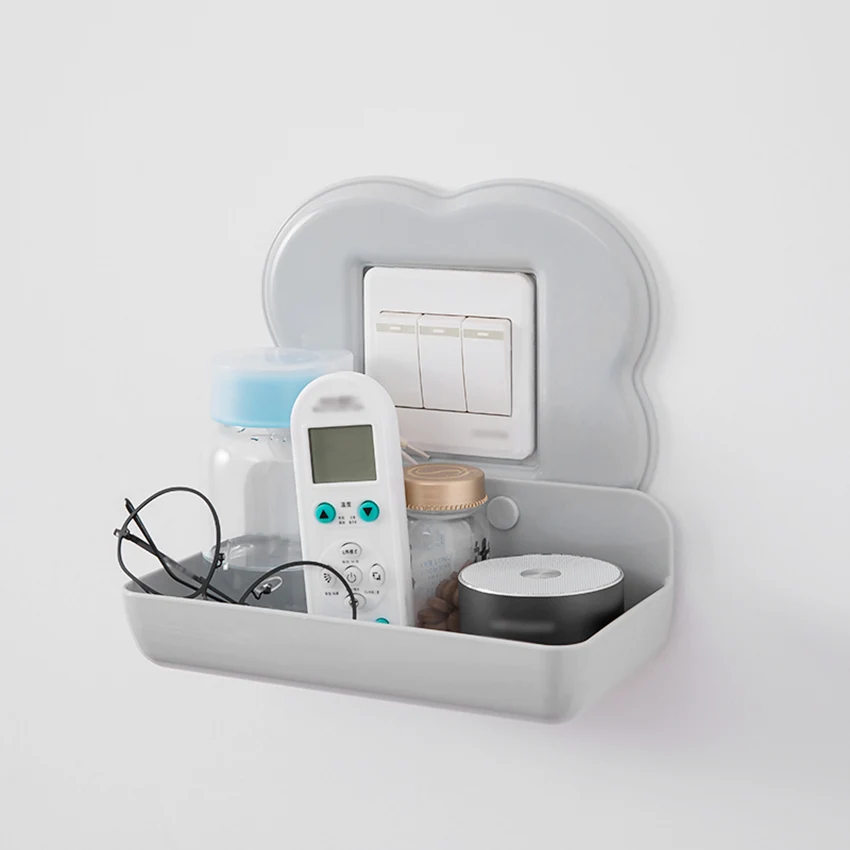 Wall-mounted Socket Storage Box Switch Cover Charge Phone Holder Remote Control Container Organization Home Decoration
Wall-mounted Socket Storage Box Switch Cover Charge Phone Holder Remote Control Container Organization Home Decoration