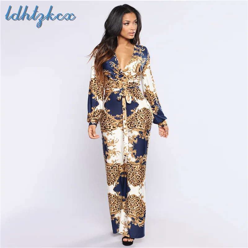 Jumpsuit Women Sexy Deep V Neck Slim Long Jumpsuits 19 New Spring White Blue Print Loose Wide Leg Pants Clothing Jumpsuits CX750
Jumpsuit Women Sexy Deep V Neck Slim Long Jumpsuits 19 New Spring White Blue Print Loose Wide Leg Pants Clothing Jumpsuits CX750