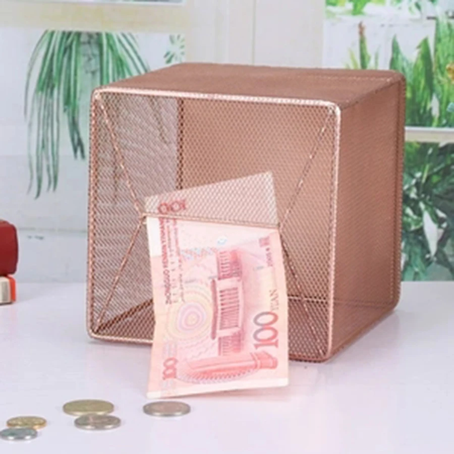 Розовая металлическая копилка Grande Caja Para Dinero Salvadanaio Kumbara Spaarpot Hucha Pokemon 60KA78|Копилки