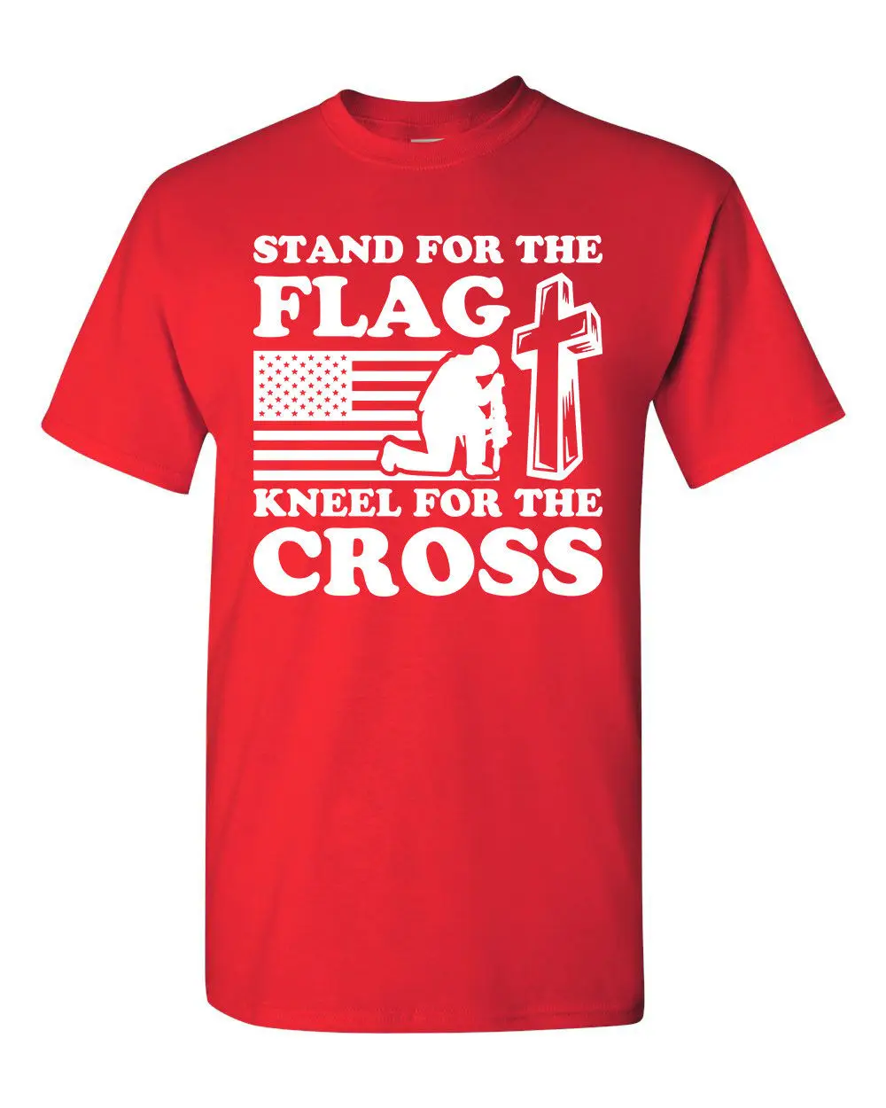 Hot Sale 100% Cotton Stand For The Flag Kneel For The Cross Usa 2A Guns Military 4X4 Sig M&P Patriot Tee Shirt
Hot Sale 100% Cotton Stand For The Flag Kneel For The Cross Usa 2A Guns Military 4X4 Sig M&P Patriot Tee Shirt