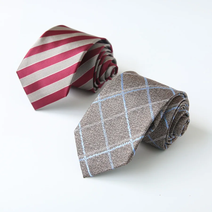 Mantieqingway Англия Стиль Полосатый печати шеи галстуки для мужчин галстук с рисунком