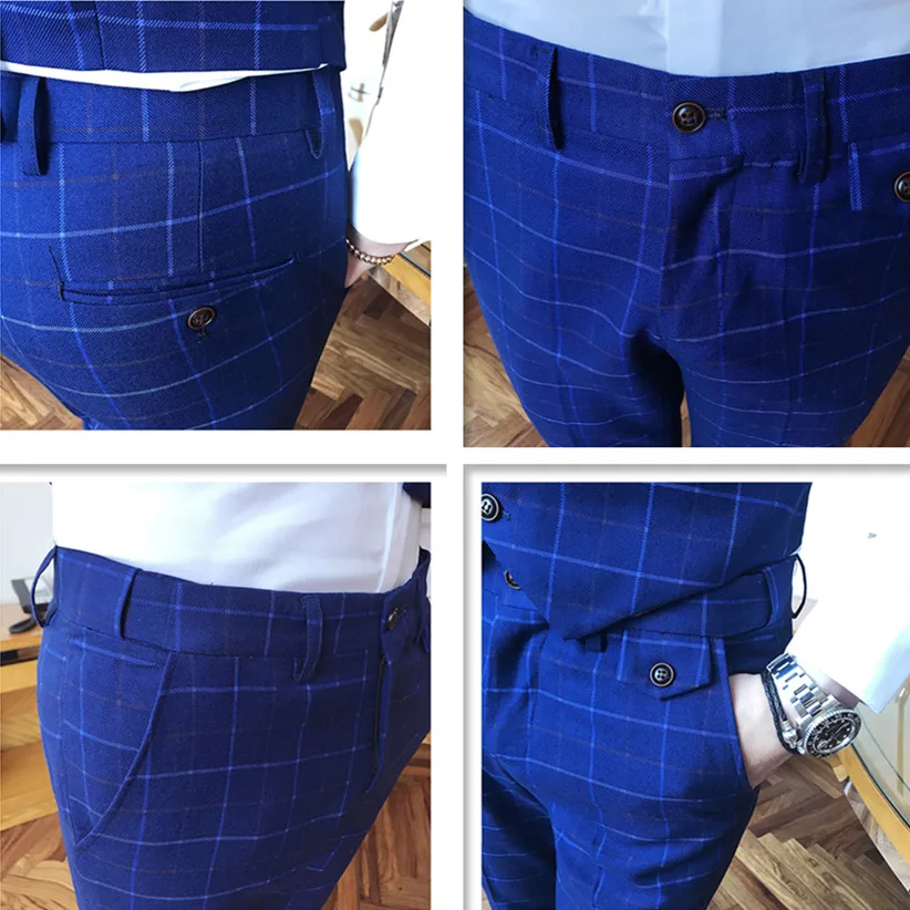 2019 Classic Men Plaid Suit Pants Business Wedding Groom Men Dress Pant S-3XL High Quality Casual Trousers Men
2019 Classic Men Plaid Suit Pants Business Wedding Groom Men Dress Pant S-3XL High Quality Casual Trousers Men