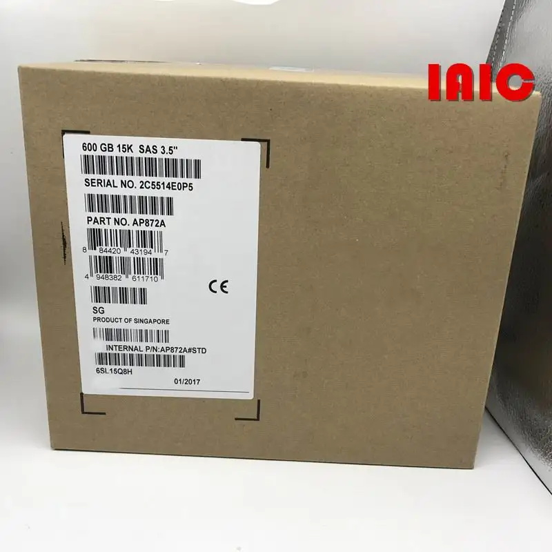 100%New In box 3 year warranty AP872A 583718-001 600GB 15K SAS 3.5inch M6612 Need more angles photos, please contact me
100%New In box 3 year warranty AP872A 583718-001 600GB 15K SAS 3.5inch M6612 Need more angles photos, please contact me