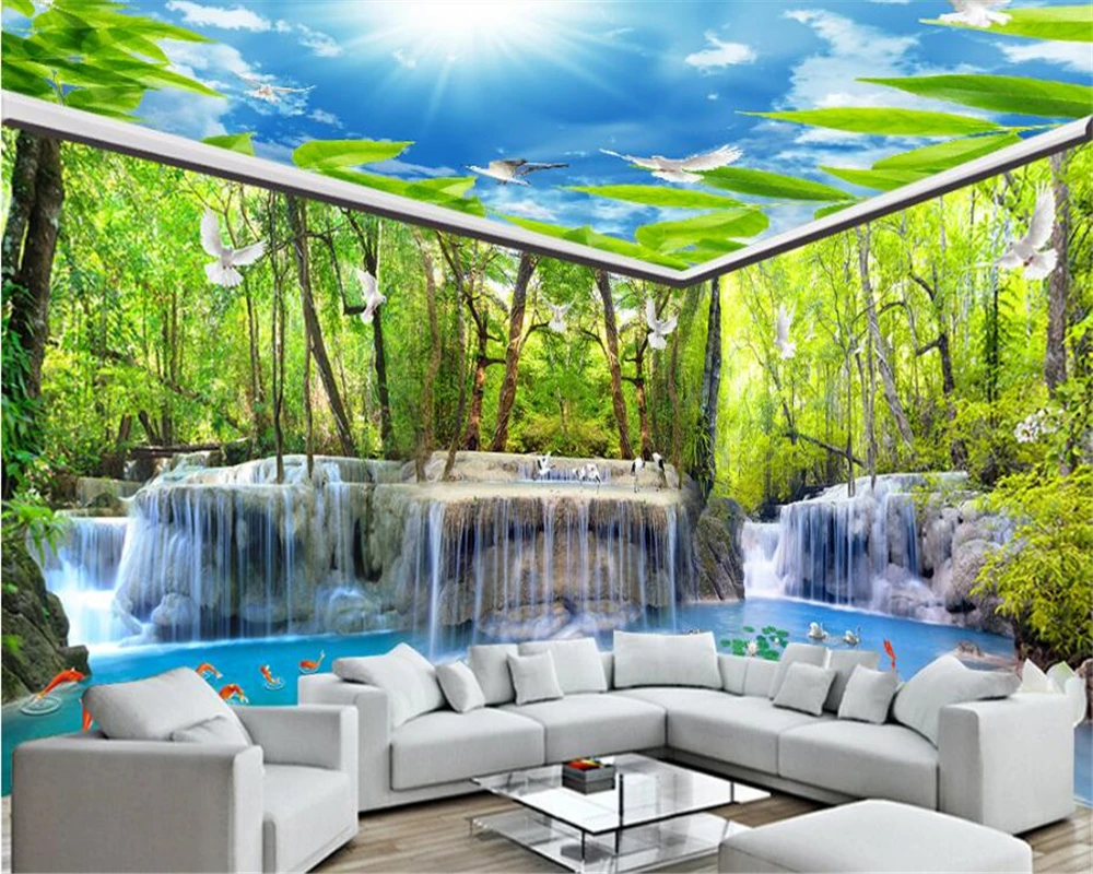 beibehang Waterfall Water Forest Crane White Pigeon House 3d wallpaper Background Theme Personality Stereoscopic Wall paper
beibehang Waterfall Water Forest Crane White Pigeon House 3d wallpaper Background Theme Personality Stereoscopic Wall paper