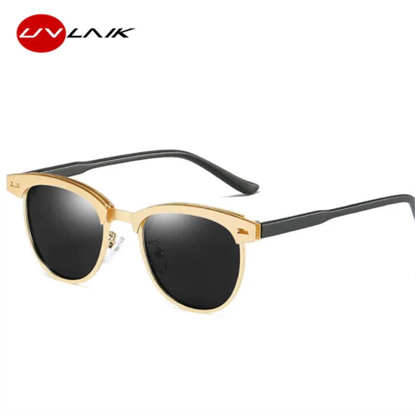 UVLAIK Brand Men Sunglasses Polarized UV400 Sun Glasses Driving Metal Half Frame Eyewear
UVLAIK Brand Men Sunglasses Polarized UV400 Sun Glasses Driving Metal Half Frame Eyewear