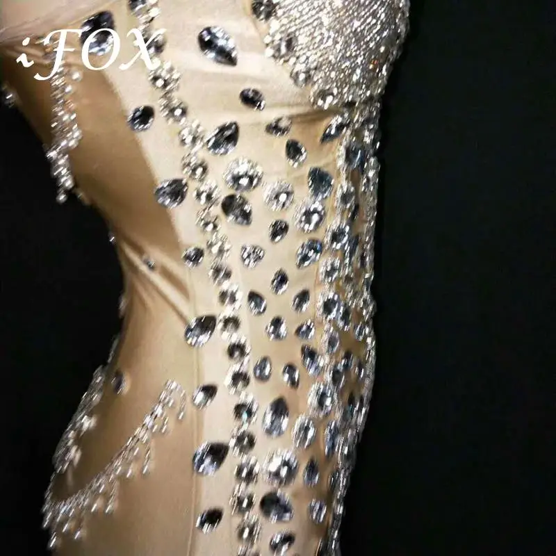 Sparkly Silver Rhinestone Bodysuit Big Crystal Birthday Celebrate Evening Outfit Nightclub Women Stage Costumes For Singers
Sparkly Silver Rhinestone Bodysuit Big Crystal Birthday Celebrate Evening Outfit Nightclub Women Stage Costumes For Singers
