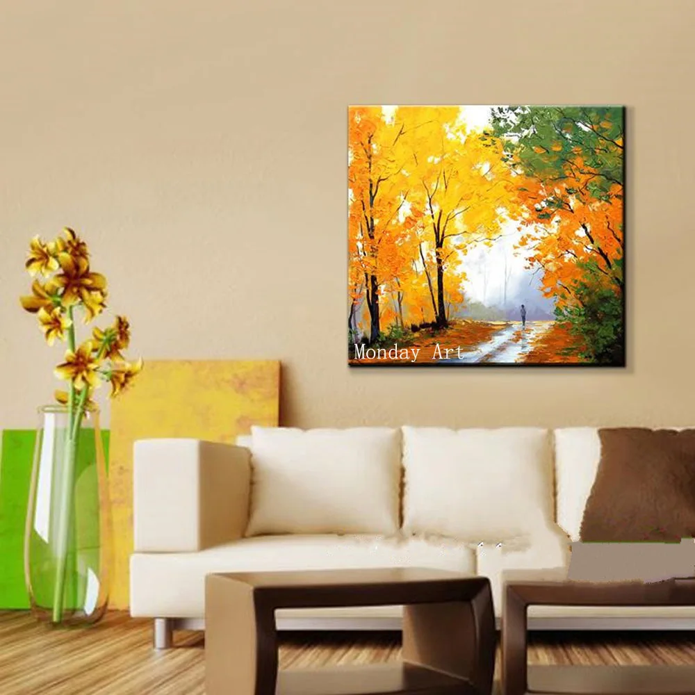 Hand Painted Decorative Palette Knife Tree Landscape Paintings Poster Wall Art Canvas Oil Painting Wall Pictures For Living Room
Hand Painted Decorative Palette Knife Tree Landscape Paintings Poster Wall Art Canvas Oil Painting Wall Pictures For Living Room