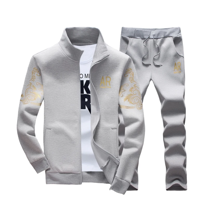 Mens New Sweatshirt Pants 2pcs Zipper Cardigans Prints Stand Collar Casual Tracksuits Big Size Plus Black Navy Gray Y1706
Mens New Sweatshirt Pants 2pcs Zipper Cardigans Prints Stand Collar Casual Tracksuits Big Size Plus Black Navy Gray Y1706