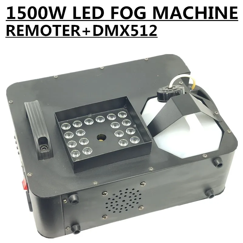 Remote 24x3W 1500W LED smoke machine RGB 3in1 dmx512 1500W fog machine of professional DJ equipment
Remote 24x3W 1500W LED smoke machine RGB 3in1 dmx512 1500W fog machine of professional DJ equipment
